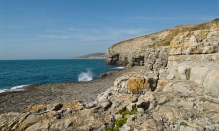 Dancing Ledge near Swanage Dorset UK.