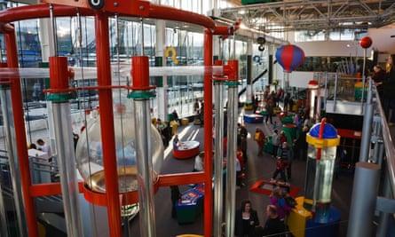 Inside the Techniquest Discovery Centre, Cardiff Bay, Cardiff, Wales.