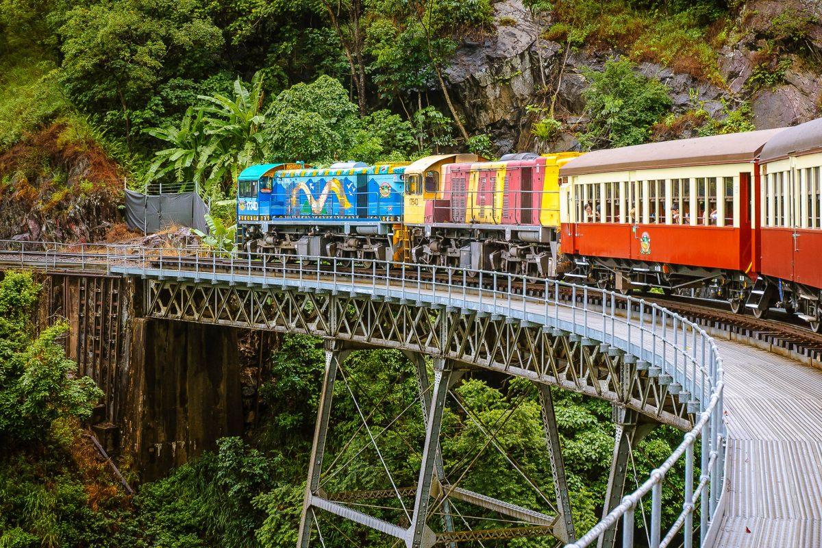 To enjoy the rainforest to the full, take a ride on the original Kuranda Scenic Railway, built in 1891, Australia - © Evgeny Vostrikov - Fotolia