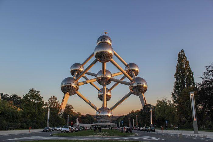 Atomium, uno de los lugares que visitar en Bruselas