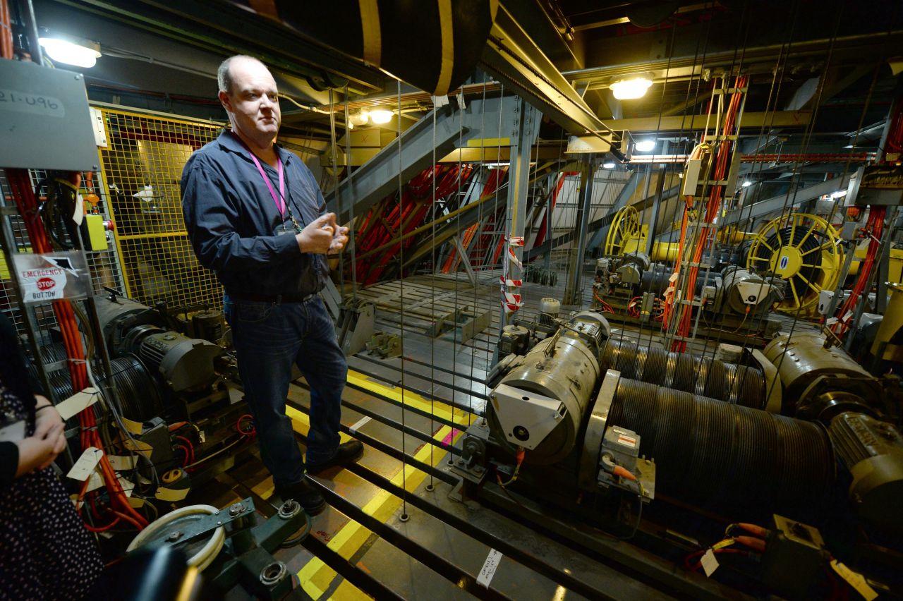 An engine room of the Joan Sutherland Theatre inside the Sydney Opera House.