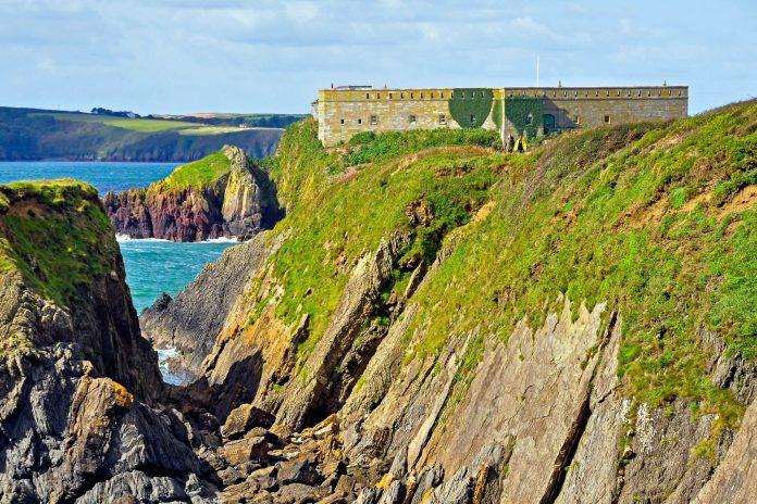 Pembrokeshire Coast Path in Wales, Great Britain 