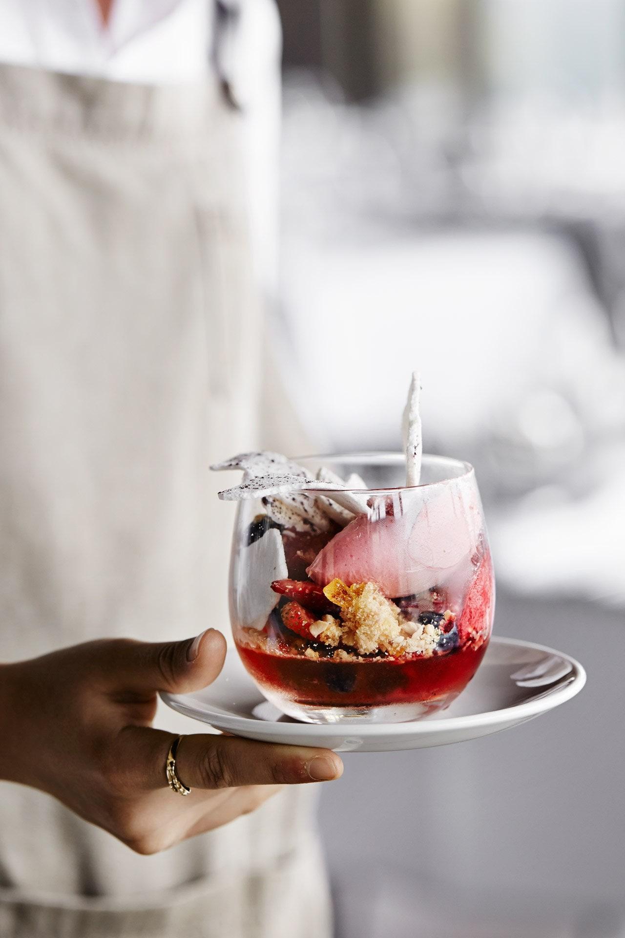 Knickerbocker glory at Port Phillip Estate